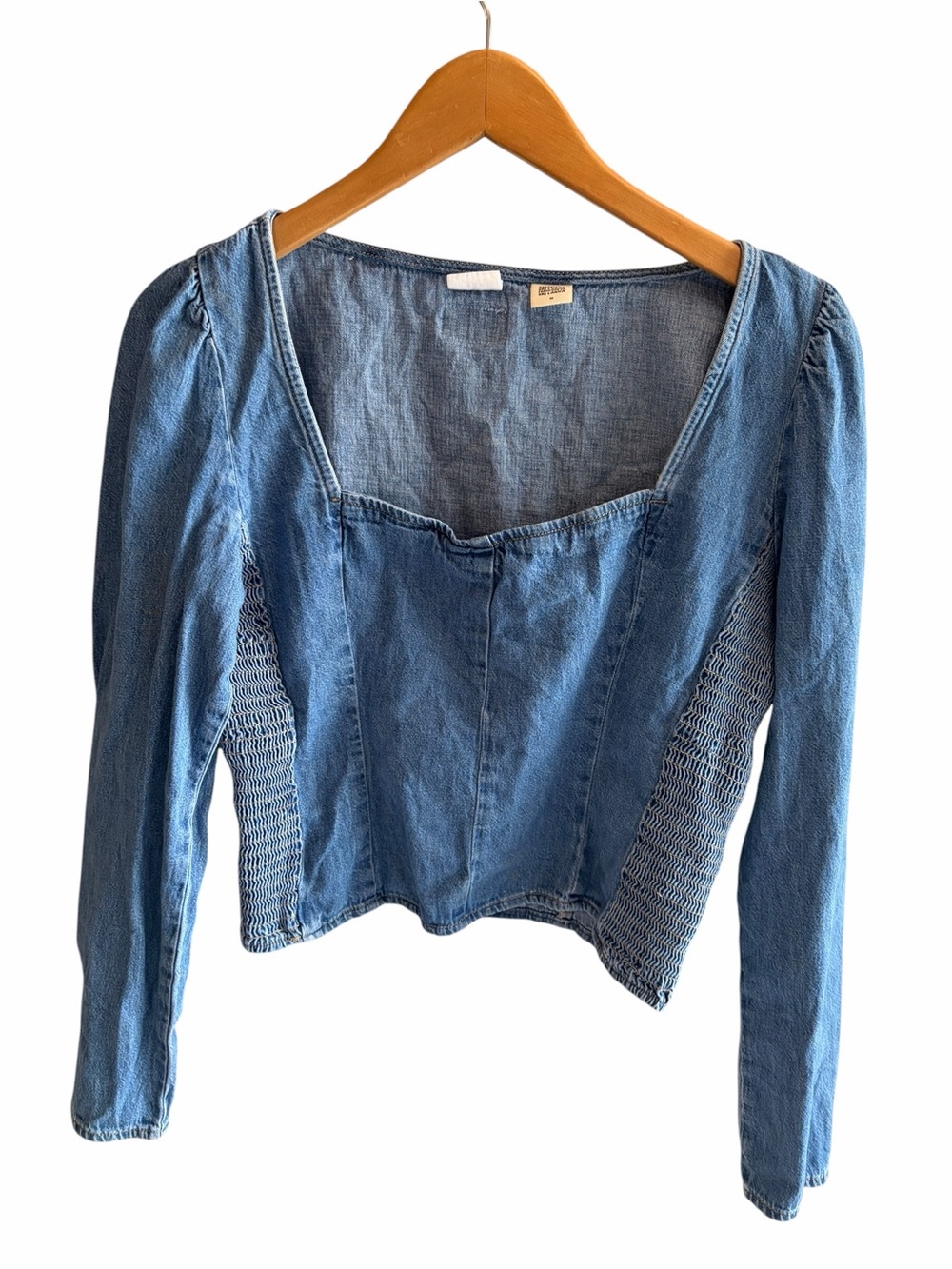 Levi’s Denim Ophelia Corset Blouse Top Size M - Picture 7 of 13